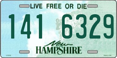 NH license plate 1416329