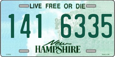 NH license plate 1416335