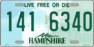 NH license plate 1416340