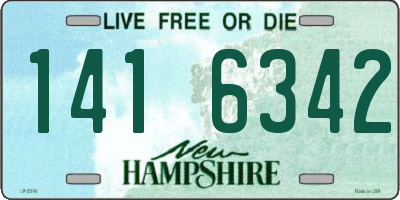 NH license plate 1416342