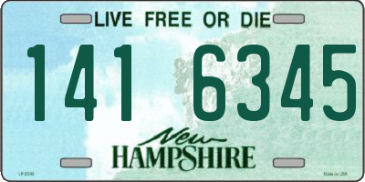 NH license plate 1416345