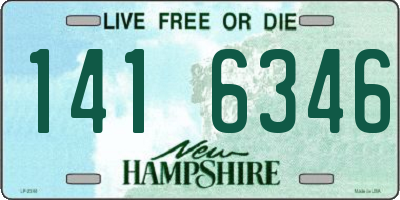 NH license plate 1416346