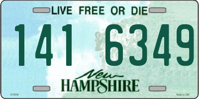 NH license plate 1416349