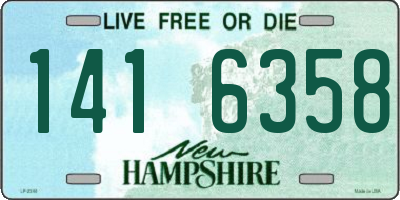 NH license plate 1416358