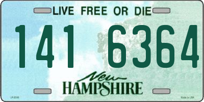 NH license plate 1416364