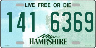 NH license plate 1416369