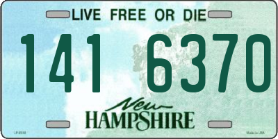 NH license plate 1416370