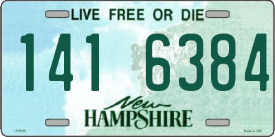 NH license plate 1416384