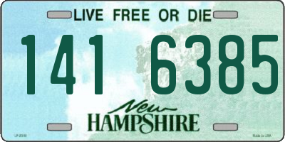 NH license plate 1416385