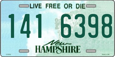 NH license plate 1416398