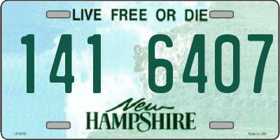 NH license plate 1416407