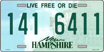 NH license plate 1416411