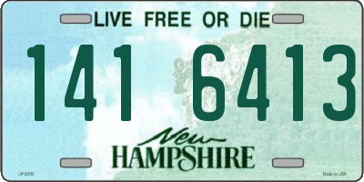 NH license plate 1416413