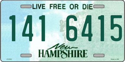 NH license plate 1416415