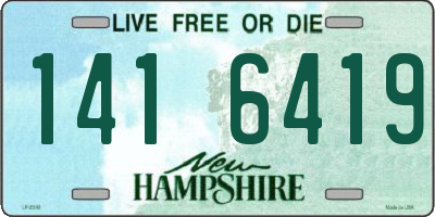 NH license plate 1416419