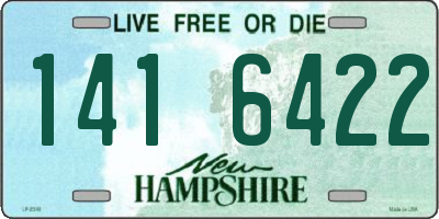 NH license plate 1416422