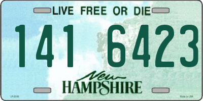NH license plate 1416423