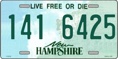 NH license plate 1416425