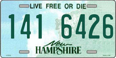 NH license plate 1416426