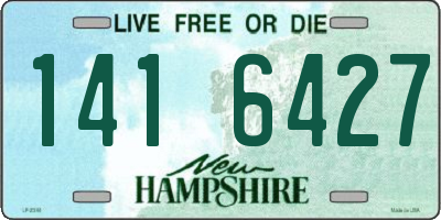 NH license plate 1416427