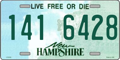 NH license plate 1416428