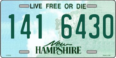 NH license plate 1416430