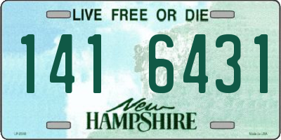NH license plate 1416431