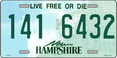 NH license plate 1416432