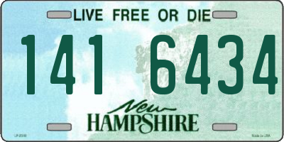 NH license plate 1416434