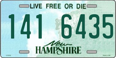 NH license plate 1416435