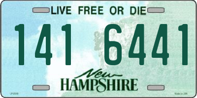 NH license plate 1416441