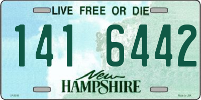 NH license plate 1416442