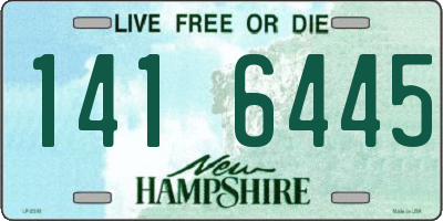 NH license plate 1416445