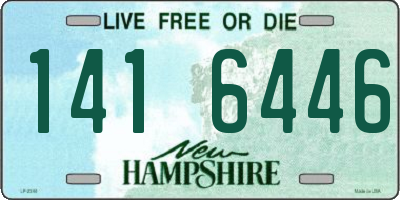 NH license plate 1416446