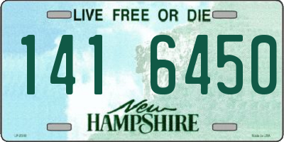 NH license plate 1416450