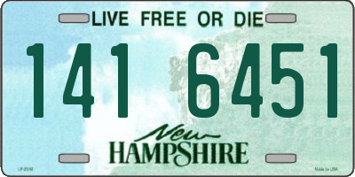 NH license plate 1416451
