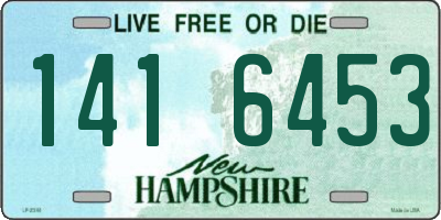 NH license plate 1416453