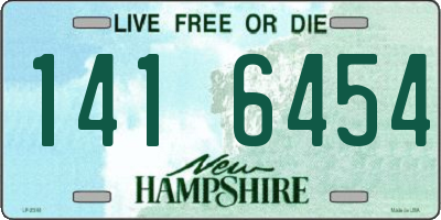 NH license plate 1416454