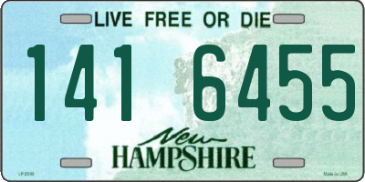NH license plate 1416455