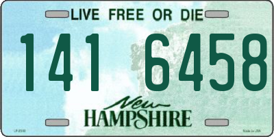 NH license plate 1416458