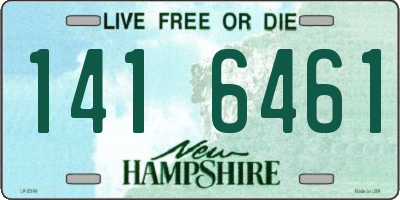 NH license plate 1416461