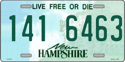 NH license plate 1416463
