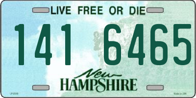 NH license plate 1416465