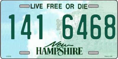 NH license plate 1416468