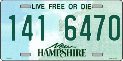 NH license plate 1416470