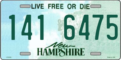 NH license plate 1416475