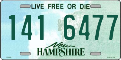 NH license plate 1416477