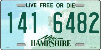 NH license plate 1416482