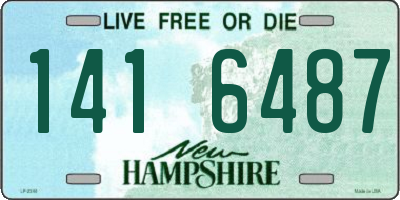 NH license plate 1416487