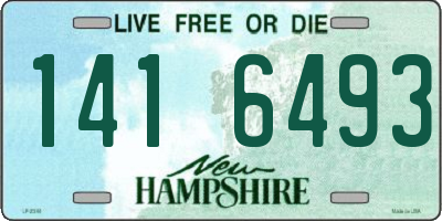 NH license plate 1416493